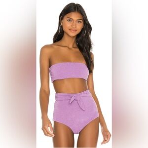 Mara Hoffman Jay Bikini Bottom – Lavender, Size S, NWOT - Beach pool cruise